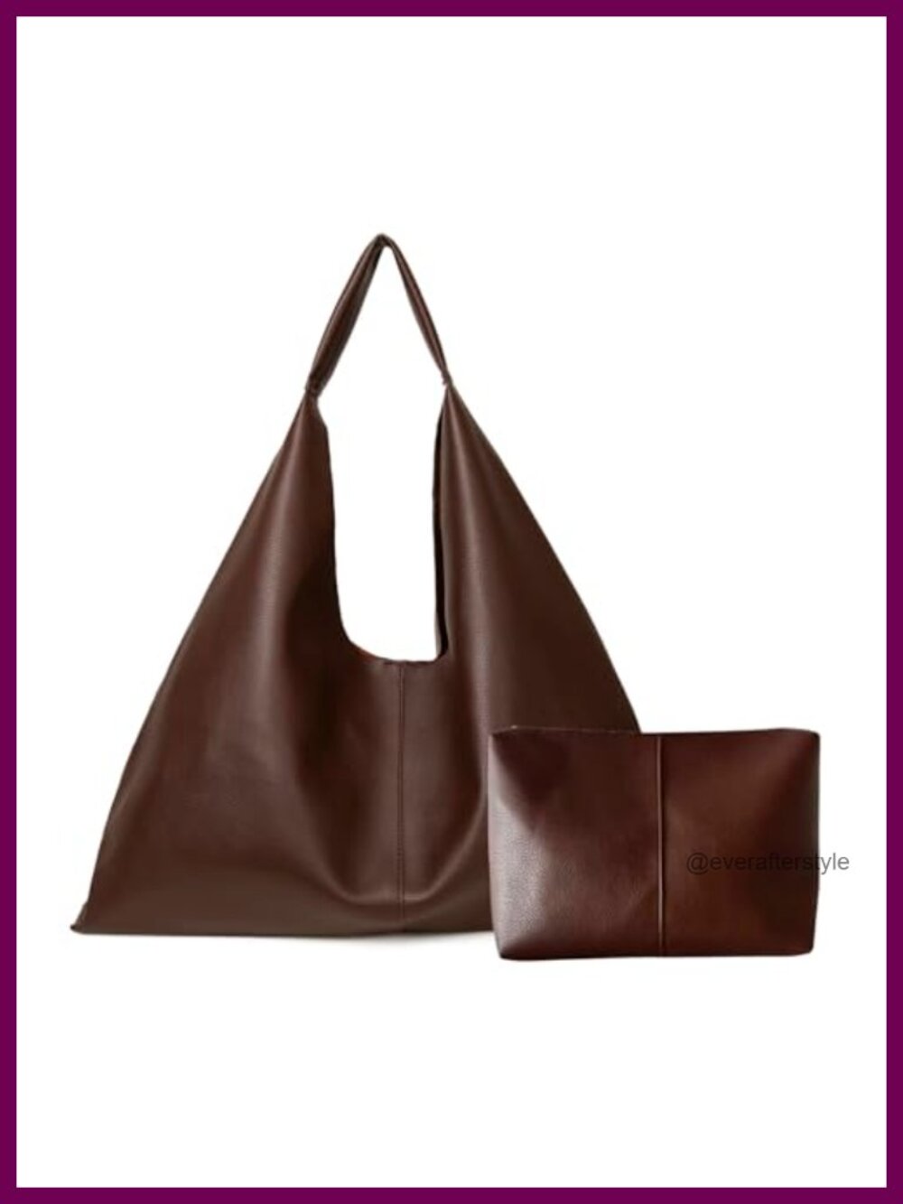Vegan Leather Tote Bag Oversized Hobo Large Shoulder Bag for Women Work